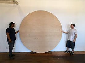 Tondo Panel for Stretching Artist Canvas has a 96" Diameter by Art Boards