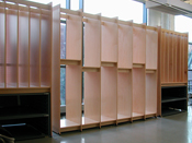 Art Studio Painting Storage System for storing fine art paintings in an Art School.