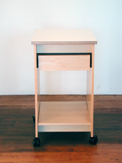 This Art Storage Table measures 19.50" wide x 25.25" deep, x 36" in height.
