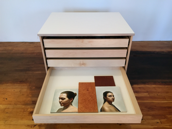 Art Storage Drawers for storing art on wheels is made by Art Boards™ Art Supply.