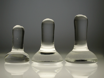  Glass muller's used to grind paints by hand.