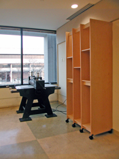 Printmaking Studio Art Storage System for stoing prints and paintings.