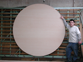 Round Maple Wood Paitning Panel has an 84 " in diameter for making art.