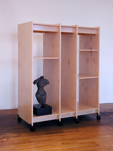 Art Storage System for storing sculpture, paintings, and objects of art.