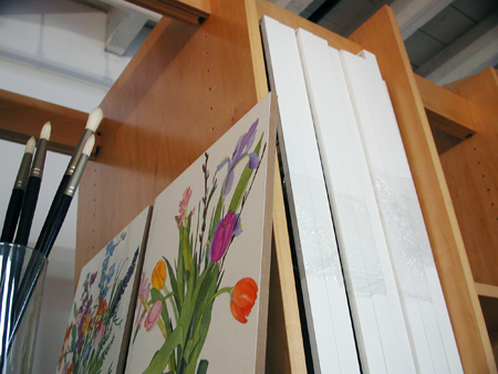 ART BOARDS Art Storage System is for storing all art including watercolor paintings, framed and unframed.  