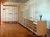 Art Storage System for storing art collections can be made to be any height.