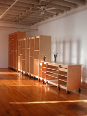 The Art Storage System can be assembled in any combination.