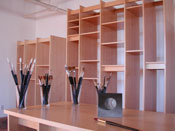 Art Storage System; how to store paintings, drawings, art books, digital prints. and art supplies.
