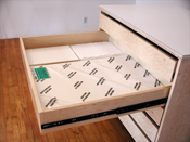 Art Storage Drawer System is extra wide, deep, and long, for storing art papers and flat art.