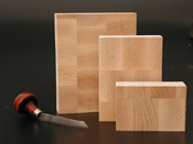End Grain Maple Wood Engraving Blocks .918"  by Round Canvas Stretchers for stretching canvas for making round paintings. Custom size Round Artist Stretchers can be made in any size by Art Boards™ Archival Printmaking Supply.