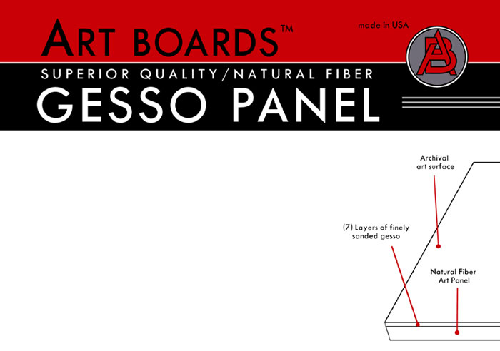 Art Boards� Gesso panel is gessoed on both sides.