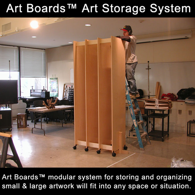 storage for large painting canvases - Google Search