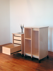 Art Storage Drawers and Art Storage Rack for storing art and art materials.