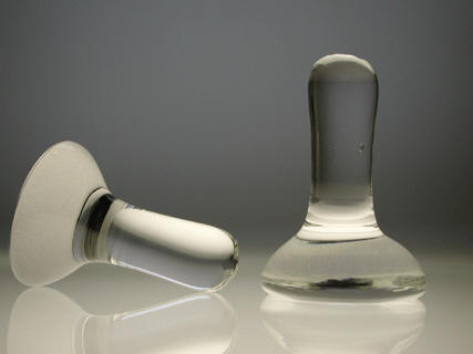 Glass Muller with handle for pigments