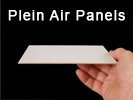 Archival Plein Air artist painting panels are 1/16" thick. 