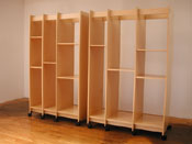Art Storage System for storing paintings can be ordered in any size.