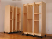 Art Storage System can be rolled to fit in any art studio or art storage facility.